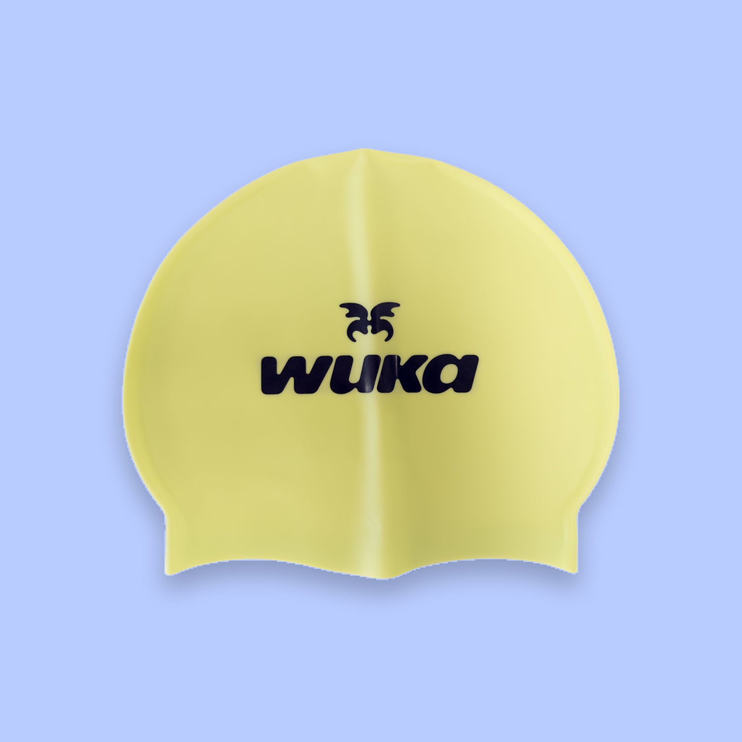 Lime punch silicone swim cap included in the WUKA Lunafly Racerback period swim kit