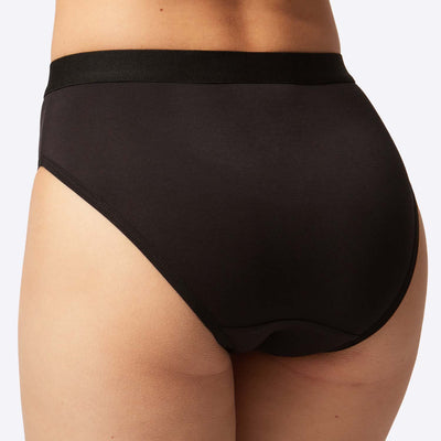 WUKA Everyday Period Pants Bikini Brief Style Black Colour Back