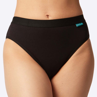 WUKA Everyday Period Pants Bikini Brief Style Black Colour Front