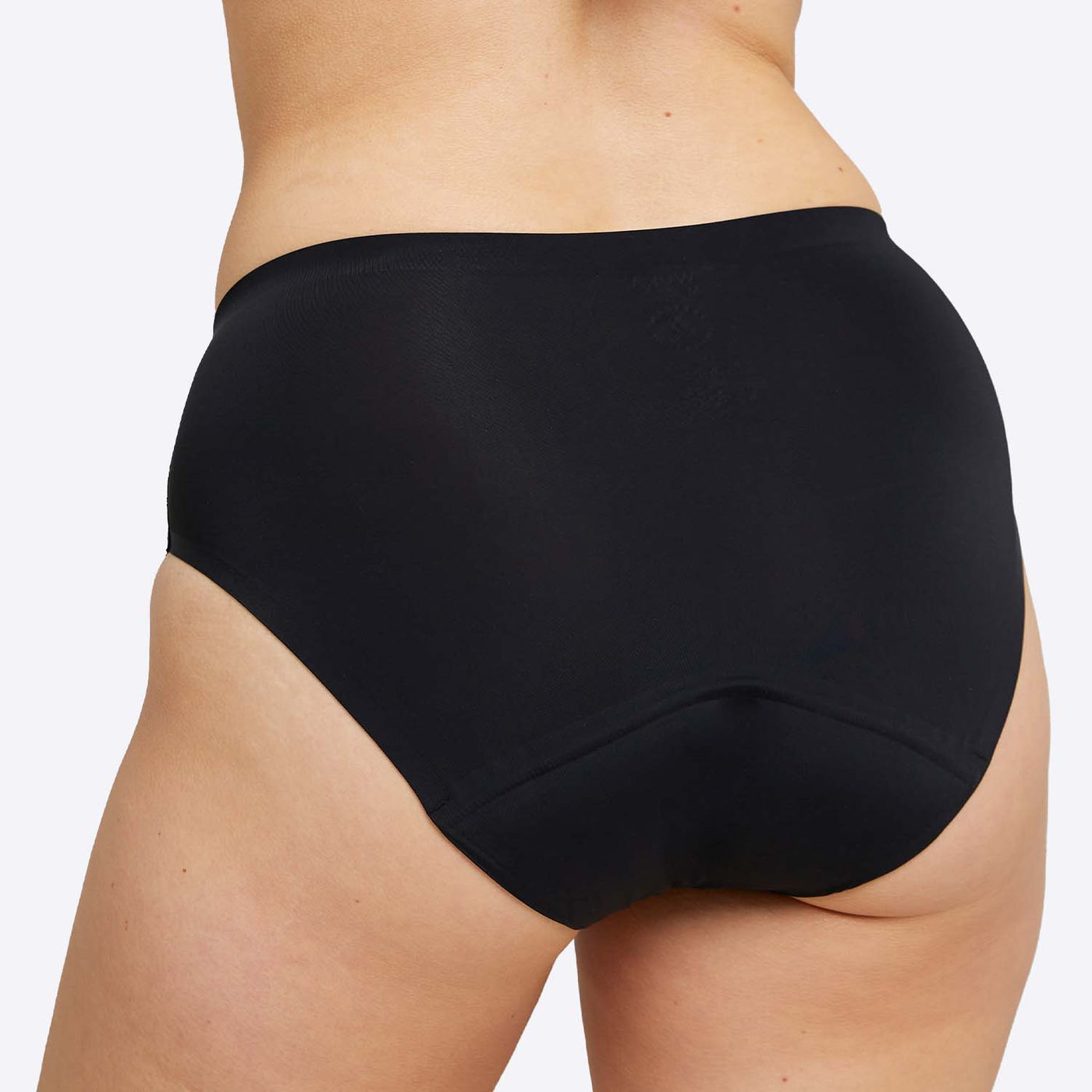 WUKA Perform Seamless Midi Brief - 7 Full Switch Set Medium Flow Black Colour Back
